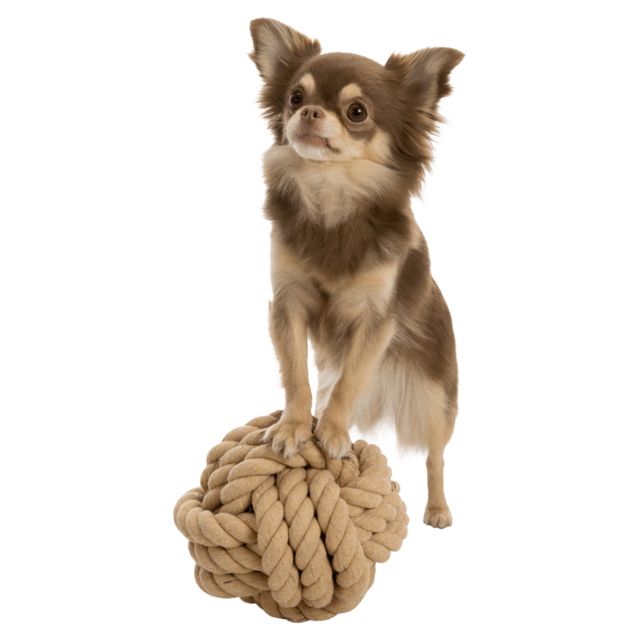 Игрушка для собак Trixie Мяч веревочный BE NORDIC 13 см - masterzoo.ua