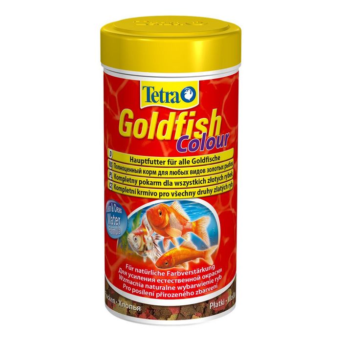 Сухий корм для акваріумних риб Tetra в пластівцях «Goldfish Colour» 100 мл (для золотих рибок) - masterzoo.ua