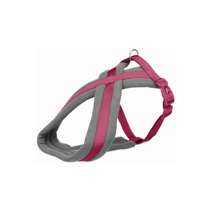 Шлея Trixie нейлонова «Premium», M-L: 50-80 см / 25 мм (яскраво-рожева) - masterzoo.ua