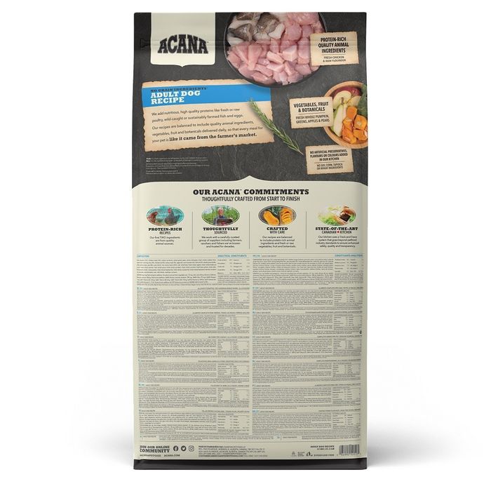 Сухой корм для взрослых собак всех пород Acana Adult Dog Recipe | 6 кг (курица) - masterzoo.ua