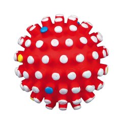 Іграшка для собак Trixie М'яч голчастий з пискавкою d=6 см (вініл, кольори в асортименті) - masterzoo.ua
