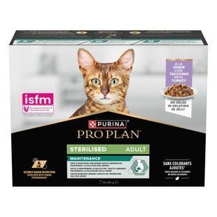 Набір вологого корму для котів Pro Plan Sterilised Adult 10 шт х 85 г - індичка - masterzoo.ua