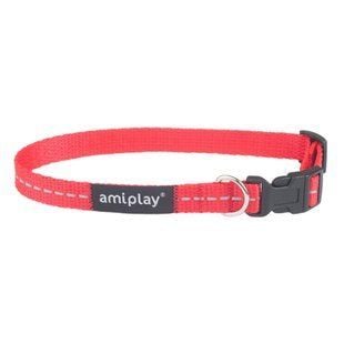 Amiplay Reflective ошейник для собак S - красный - masterzoo.ua
