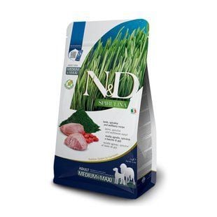 Cухой корм для собак Farmina N&D Grain Free Medium & Maxi Adult 2 кг - ягненок, спирулина и ягоды годжи - masterzoo.ua