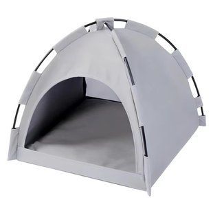 Палатка-лежанка для собак Lapka 40х40х35 см - серый - masterzoo.ua