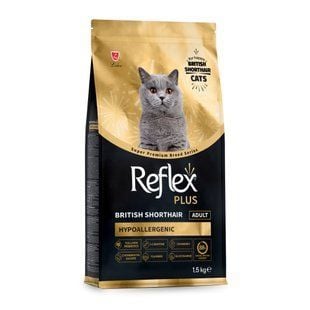 Сухой корм для кошек Reflex Plus British Shorthair Adult Hypoallergenic 1,5 кг - курица - masterzoo.ua