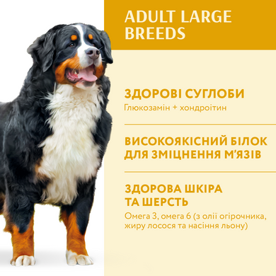 Сухой корм для взрослых собак крупных пород Optimeal 12 кг (курица) - masterzoo.ua