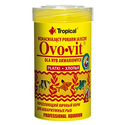 Сухий корм для акваріумних риб Tropical в пластівцях «Ovo-Vit» 100 мл (для всіх акваріумних риб)