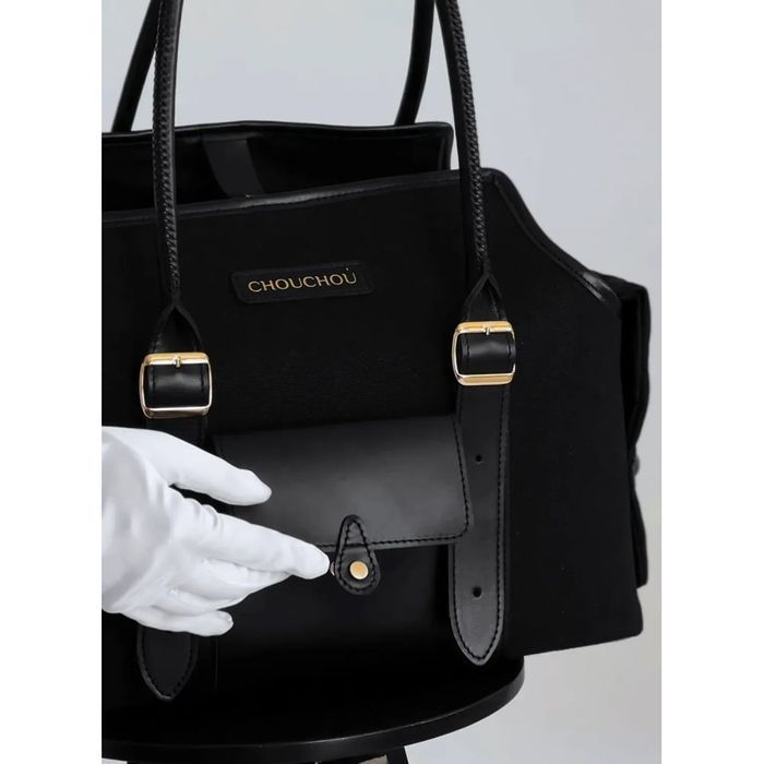 Сумка-переноска для котів CHOUCHOU Classy S - чорний - masterzoo.ua