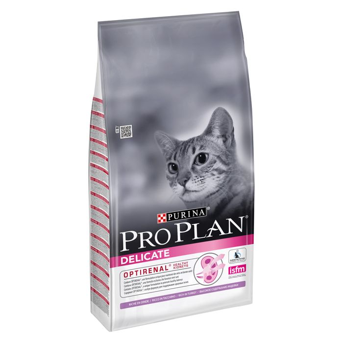 Сухой корм для кошек с чувствительным пищеварением Pro Plan Delicate Turkey 10 кг (индейка) - masterzoo.ua