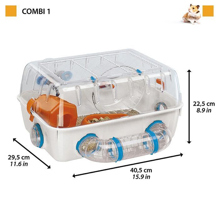 Клітка для гризунів Ferplast Combi-1 40,5x29,5x22,5 см - фісташковий - masterzoo.ua