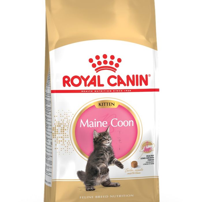 Сухий корм для кошенят породи мейн-кун Royal Canin Kitten Maine Coon 4 кг + Catsan 10 л - домашня птиця - masterzoo.ua
