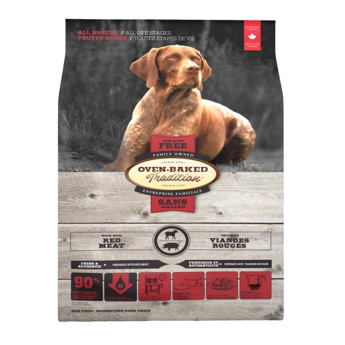 Сухий корм Oven-Baked Tradition Dog Grain Free 11,34 кг - червоне мʼясо - masterzoo.ua