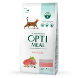 Сухий корм для стерилізованих котів Optimeal Adult Cat Sterilised Beef Sorghum 1,5 кг (яловичина та сорго)