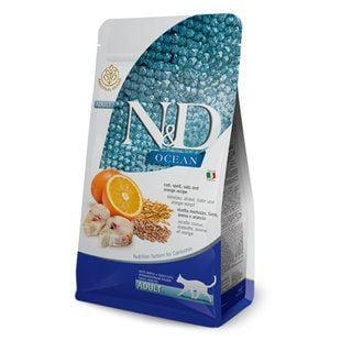 Сухой корм для кошек Farmina N&D Ancestral Grain Ocean Adult 10 кг - щепа, спельта, овес и апельсин - masterzoo.ua