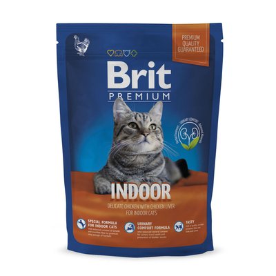 Сухий корм для котів, які живуть в приміщенні Brit Premium Cat Indoor 1,5 кг (курка) - masterzoo.ua