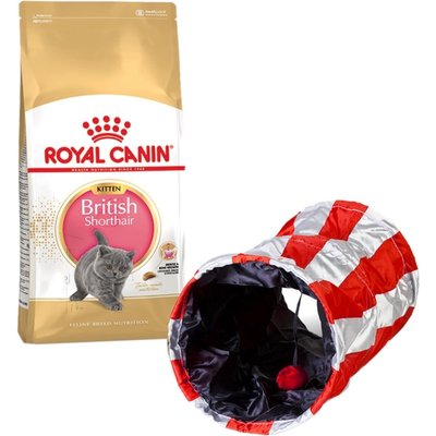 Сухий корм для кошенят породи британська короткошерста Royal Canin Kitten British Shorthair | 2 кг (домашня птиця) + Подарунок тунель-іграшка - masterzoo.ua