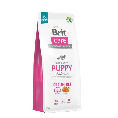 Сухий корм для цуценят Brit Care Dog Grain-free Puppy беззерновий | (лосось) 12 кг - masterzoo.ua