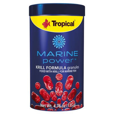 Сухий корм для акваріумних риб Tropical в гранулах «Marine Power Krill Formula Granules» 250 мл (для морських риб)