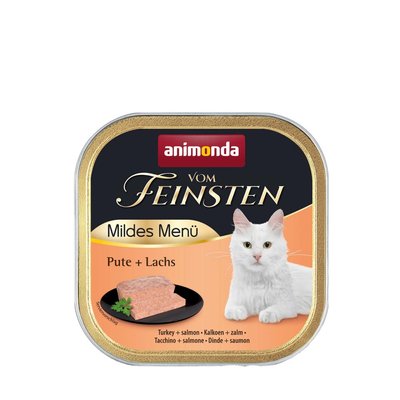 Вологий корм для котів Animonda Vom Feinsten Adult Turkey + Salmon | 100 г (індичка та лосось) - masterzoo.ua