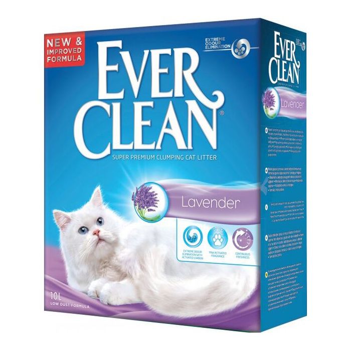 Наповнювач туалета для котів Ever Clean Lavender 6 л (бентонітовий) - masterzoo.ua