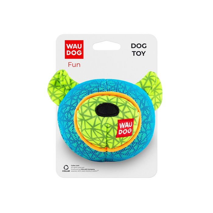 Іграшка для собак WAUDOG Fun Ведмідь з пискавкою 11 см - masterzoo.ua