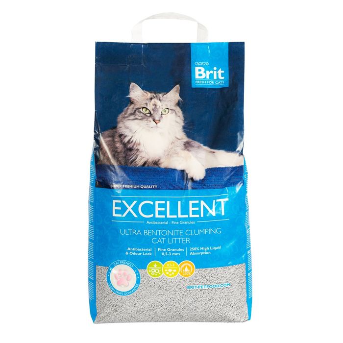Наполнитель для кошачьего туалета Brit Fresh Excellent 10 кг - бентонитовый - masterzoo.ua
