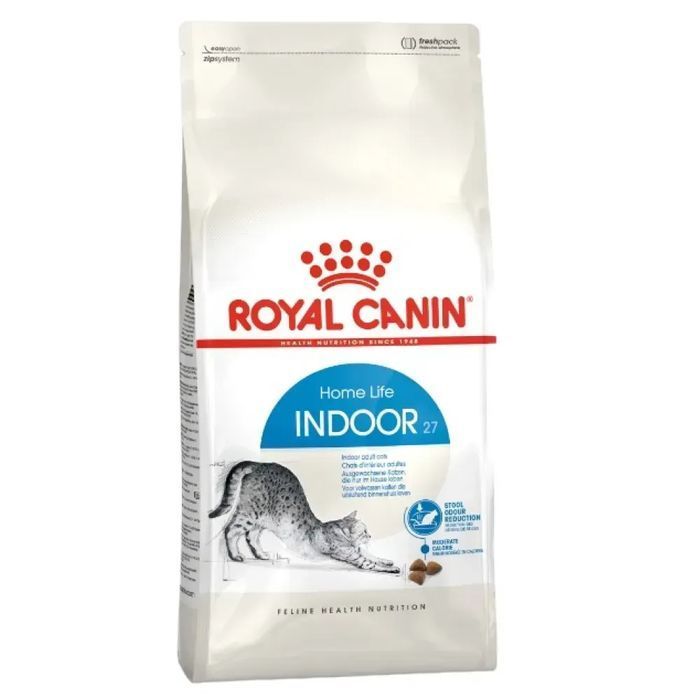 Сухий корм для котів Royal Canin Indoor 27 4 кг + Мінеральний наповнювач Catsan Гігієна Плюс 5 л - без аромату - masterzoo.ua