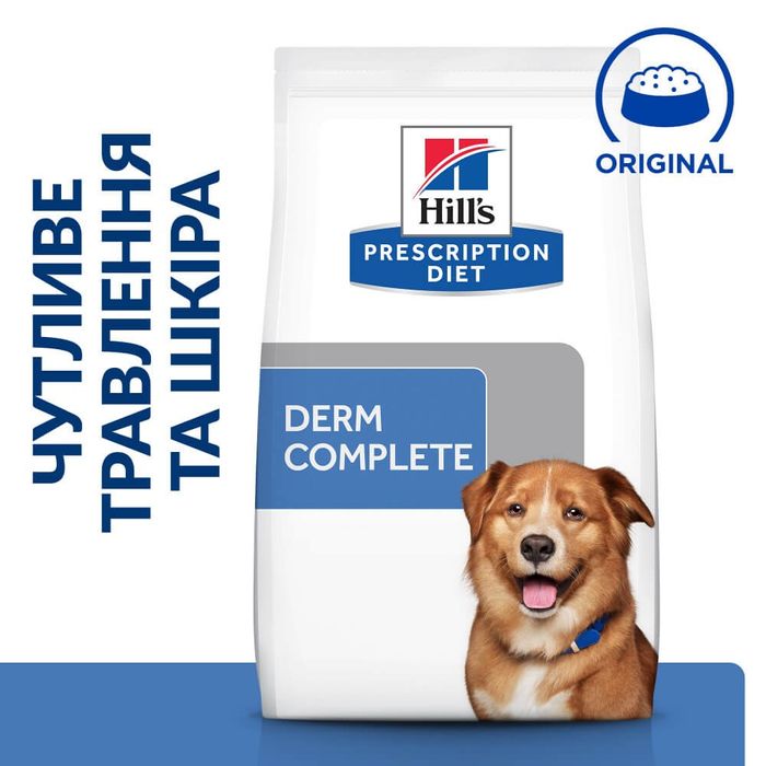 Сухий корм для собак Hill’s Prescription Diet Derm Complete 4 кг - masterzoo.ua