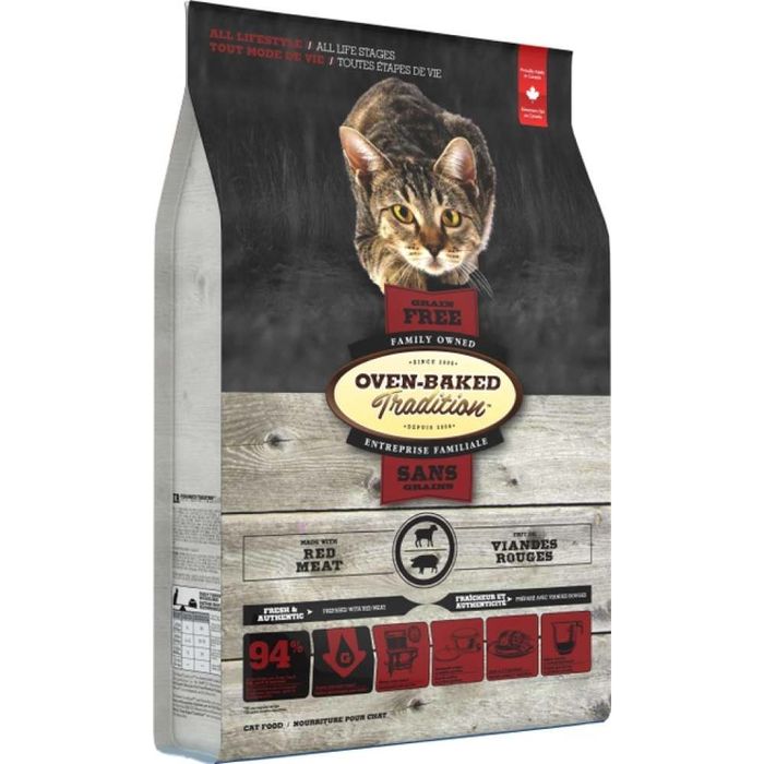 Сухой корм Oven-Baked Tradition Cat Grain Free 1,13 кг - красное мясо - masterzoo.ua