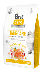 Сухий корм для котів Brit Care Cat GF Haircare Healthy & Shiny Coat 2 кг (курка і лосось) - masterzoo.ua