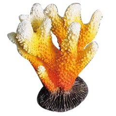 Декорация для аквариума KW Zone King's Коралл жёлтый 12,7 x 9 x 13 см (пластик) - masterzoo.ua