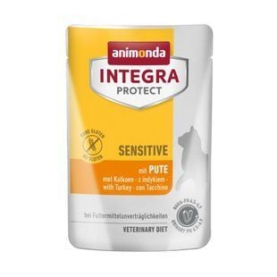 Вологий корм для котів Animonda Integra Protect Sensitive 85 г - індичка - masterzoo.ua
