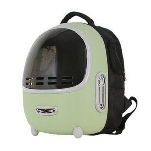 Рюкзак-переноска для кошек Me&Pet 33,5х28х43 см - зеленый - masterzoo.ua