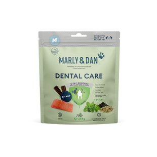 Лакомство для собак Marly and Dan, Dental medium breed 140 г - лосось - masterzoo.ua