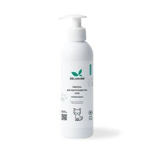 Шампунь для короткошерстих котів Delamark 500 мл - masterzoo.ua