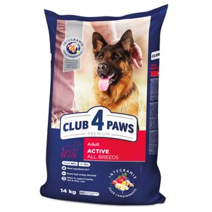 Сухой корм для активных собак всех пород Club 4 Paws Premium 14 кг (курица) - masterzoo.ua