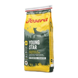 Сухий корм для цуценят Josera Young Star 15 кг - домашня птиця та картопля - masterzoo.ua