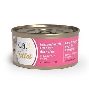 Влажный корм для кошек Catit Cuisine Fillet 75 г - курица и креветки - masterzoo.ua