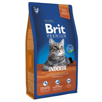 Сухий корм для котів, які живуть в приміщенні Brit Premium Cat Indoor 8 кг (курка) - masterzoo.ua