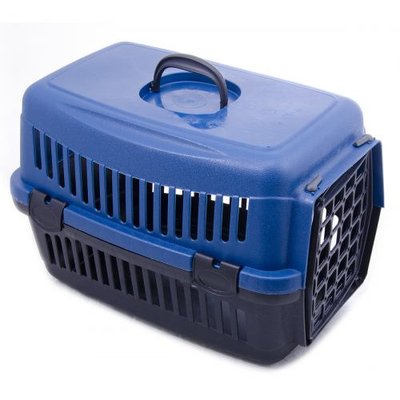 Контейнер-переноска для собак и котов весом до 6 кг SG 48 x 32 x 32 см (синяя) - cts - masterzoo.ua