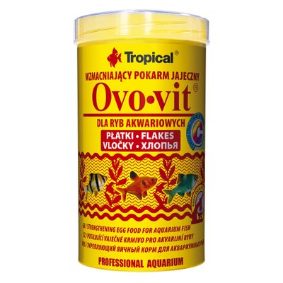 Сухой корм для аквариумных рыб Tropical в хлопьях «Ovo-Vit» 500 мл (для всех аквариумных рыб) - masterzoo.ua