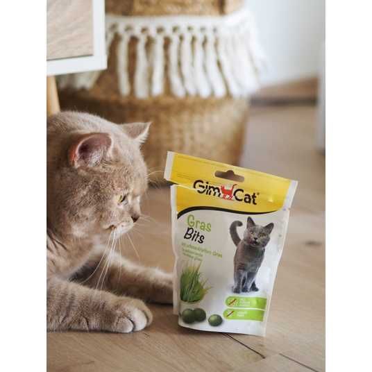 ≡ Ласощі для котів GimCat Gras Bits 40 г - трава • GimCat