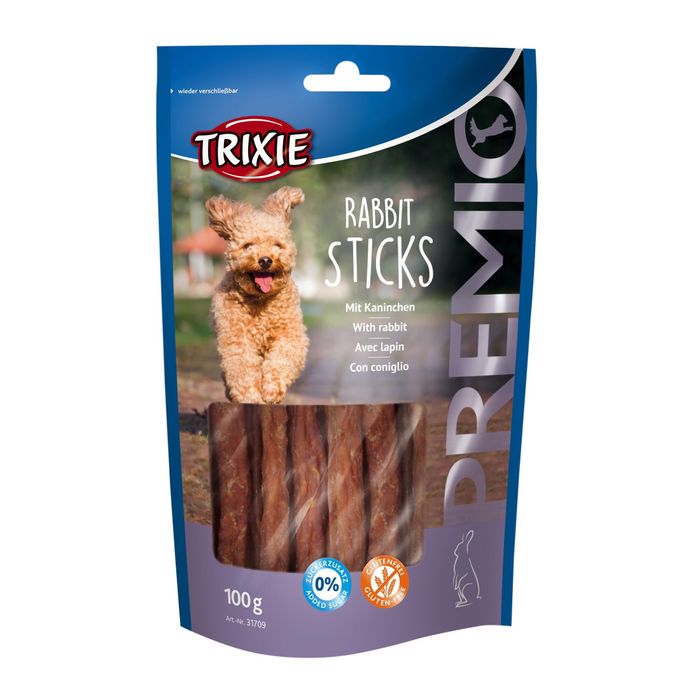 Ласощі для собак Trixie PREMIO Rabbit Sticks 100 г (кролик) - masterzoo.ua