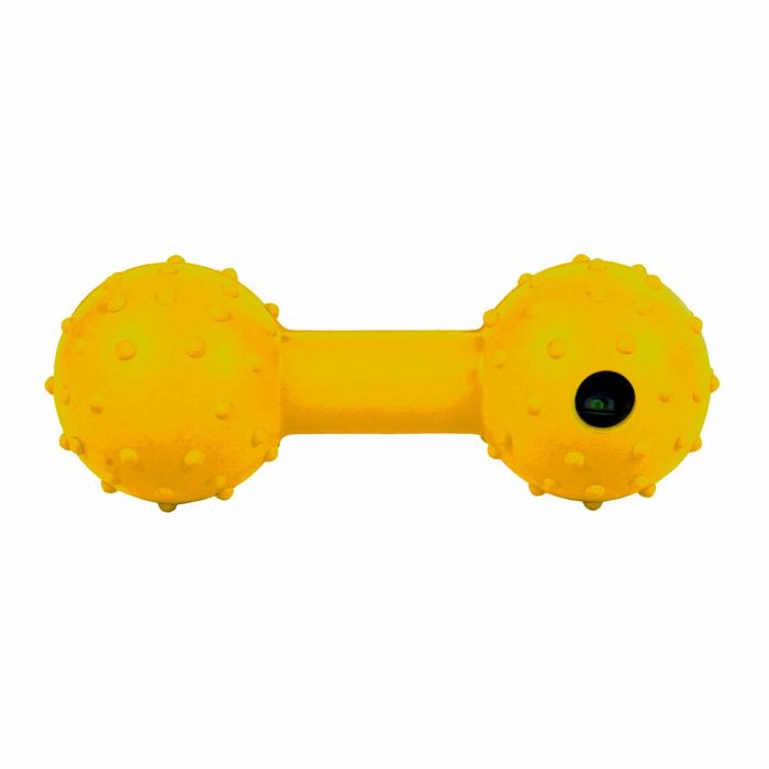 Іграшка для собак Trixie Гантель з дзвіночком 12 см (гума, кольори в асортименті) - masterzoo.ua