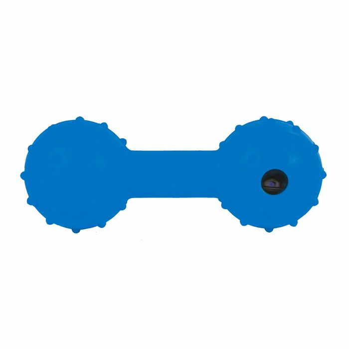 Іграшка для собак Trixie Гантель з дзвіночком 12 см (гума, кольори в асортименті) - masterzoo.ua