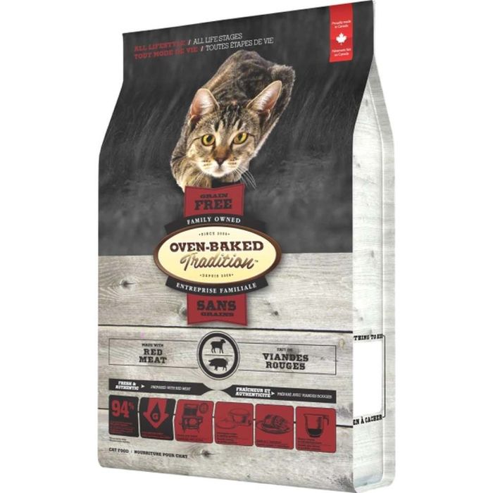 Сухий корм Oven-Baked Tradition Cat Grain Free 2,27 кг - червоне м'ясо - masterzoo.ua