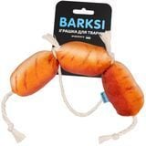 Barksi Сосиски игрушка для собак 17х10 см - коричневый - masterzoo.ua