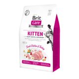 Сухий корм для кошенят Brit Care Cat GF Kitten HGrowth & Development 400 г (курка і індичка)