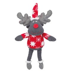 Іграшка для собак Trixie Різдвяний олень з пискавкою 42 см (плюш) - masterzoo.ua